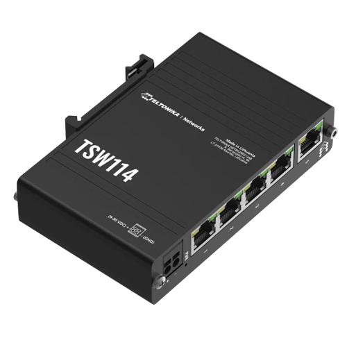 Switch Rail Din Ports Gigabit Ethernet Tsw De Teltonika Networks